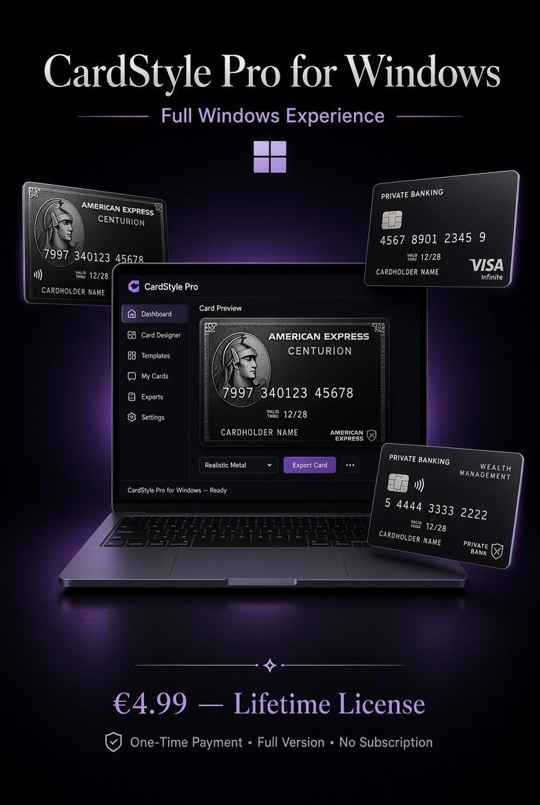 CardStylePro for Windows (Lifetime license)